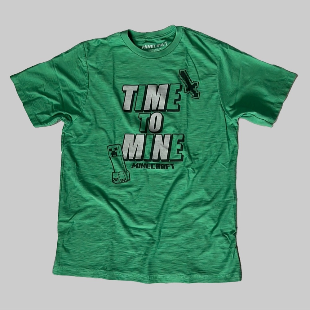 Minecraft Time To Mine juniors size 18 Graphic T-Shirt